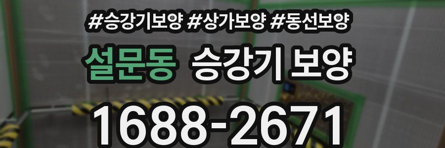 설문동 승강기 보양