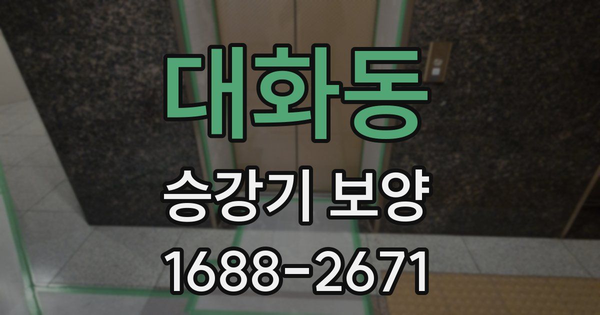 대화동 승강기 보양