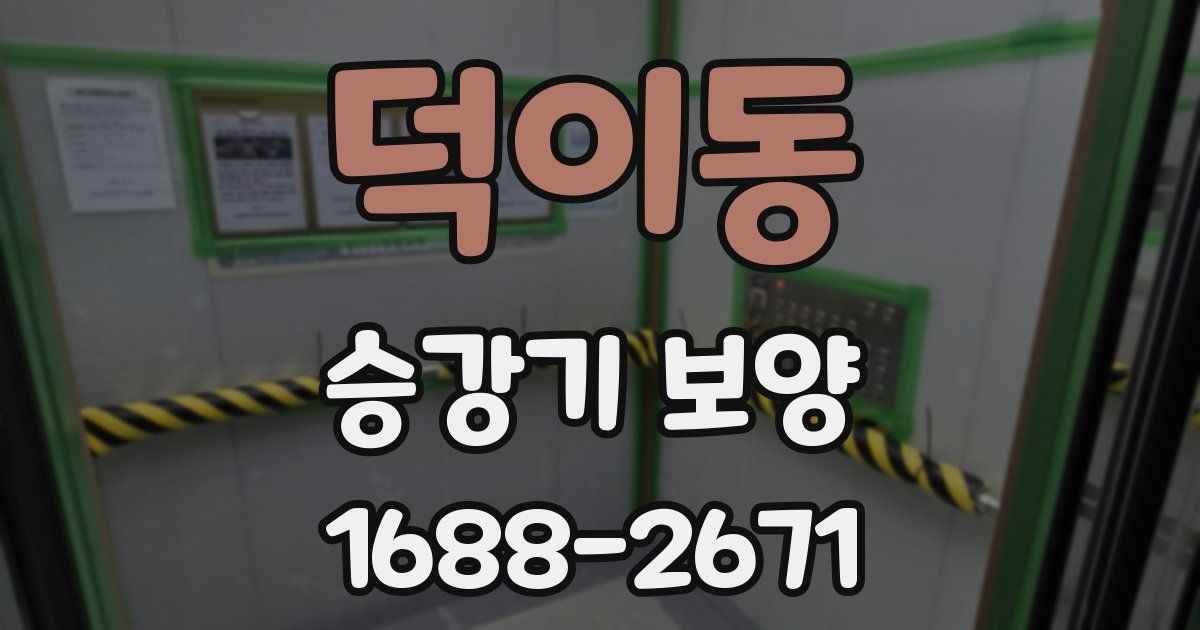 덕이동 승강기 보양