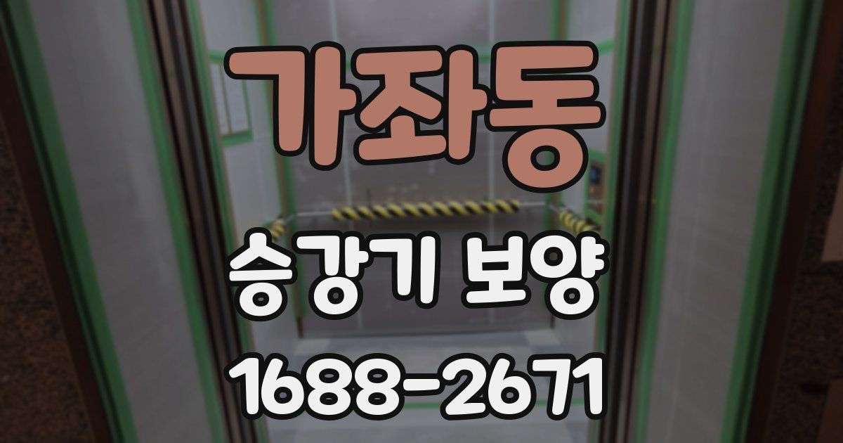 가좌동 승강기 보양