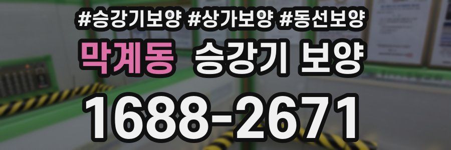 막계동 승강기 보양