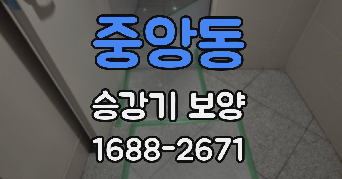중앙동 승강기 보양