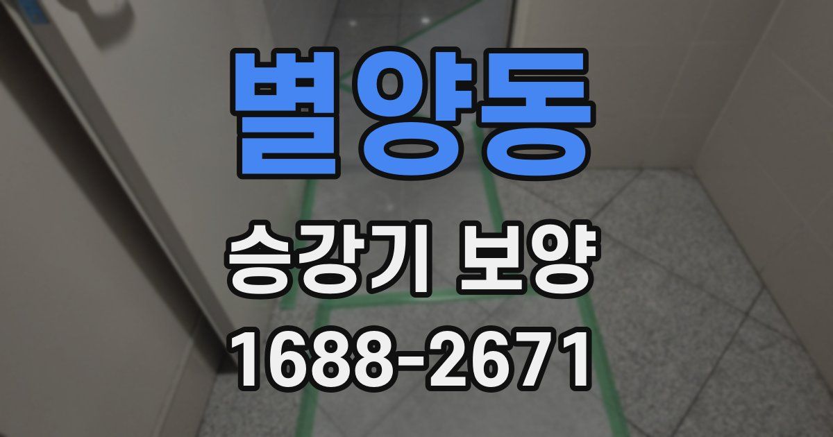 별양동 승강기 보양