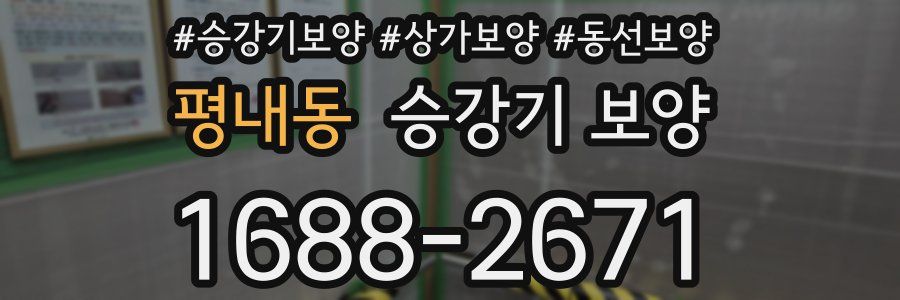 평내동 승강기 보양