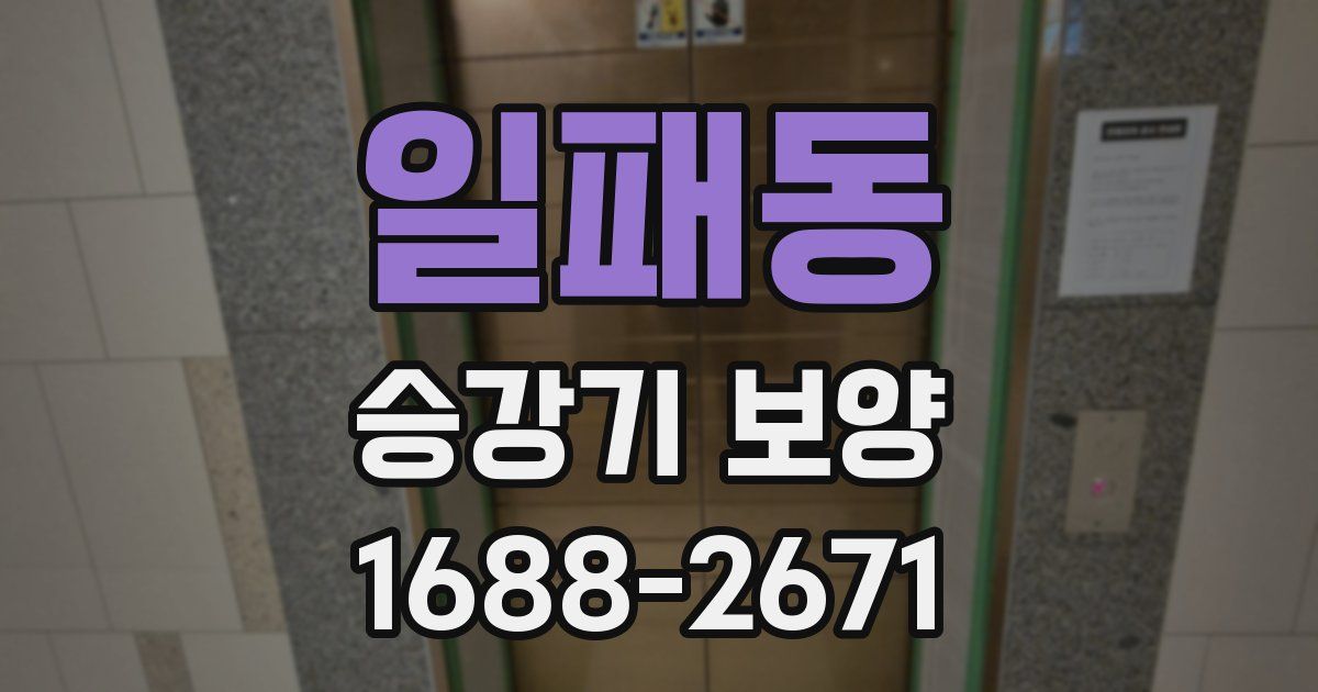 일패동 승강기 보양