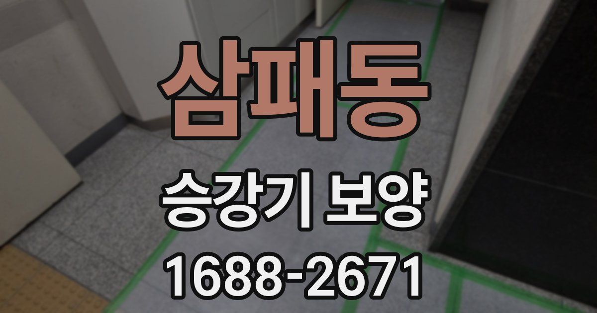 삼패동 승강기 보양