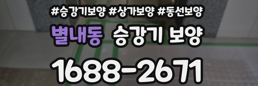 별내동 승강기 보양