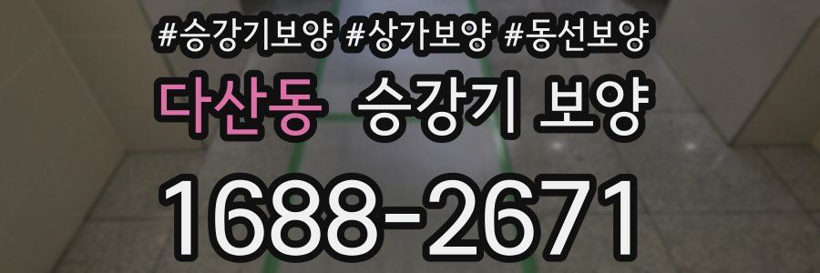 다산동 승강기 보양