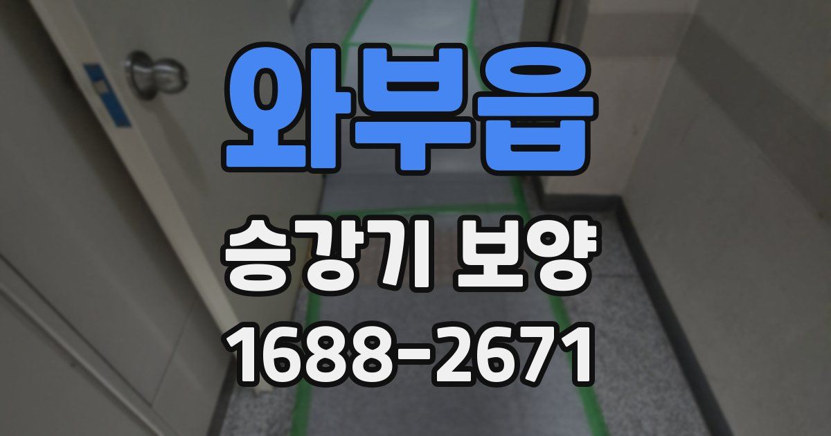 와부읍 승강기 보양