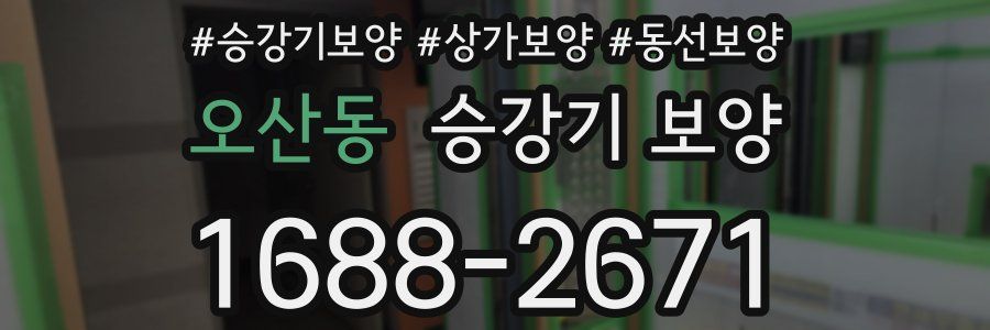오산동 승강기 보양