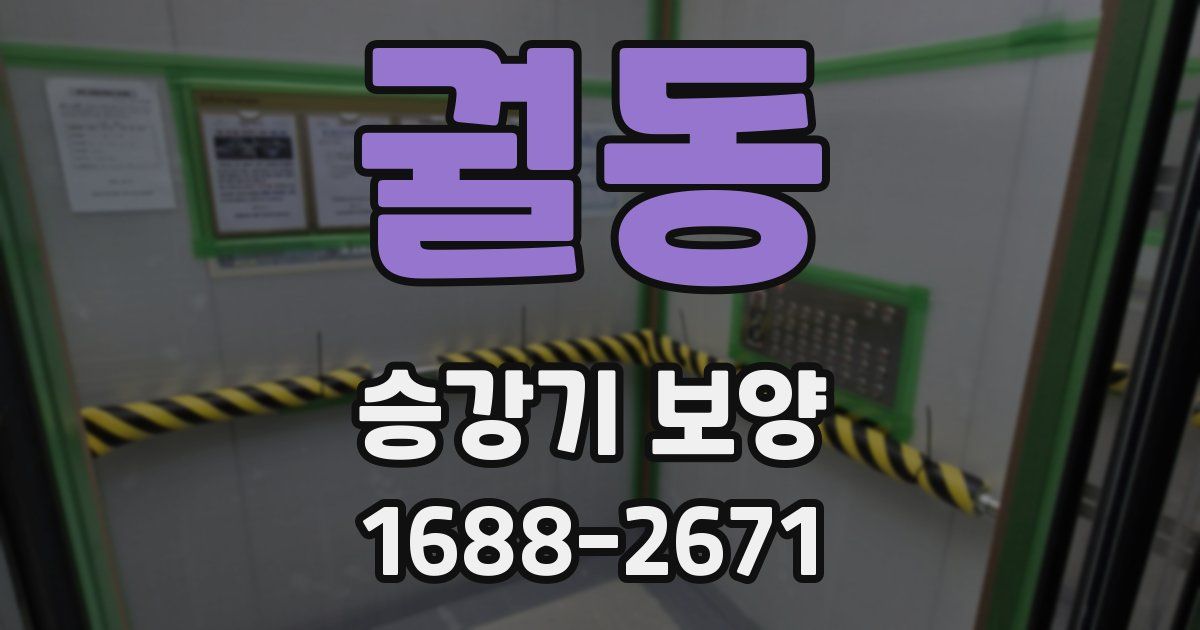 궐동 승강기 보양