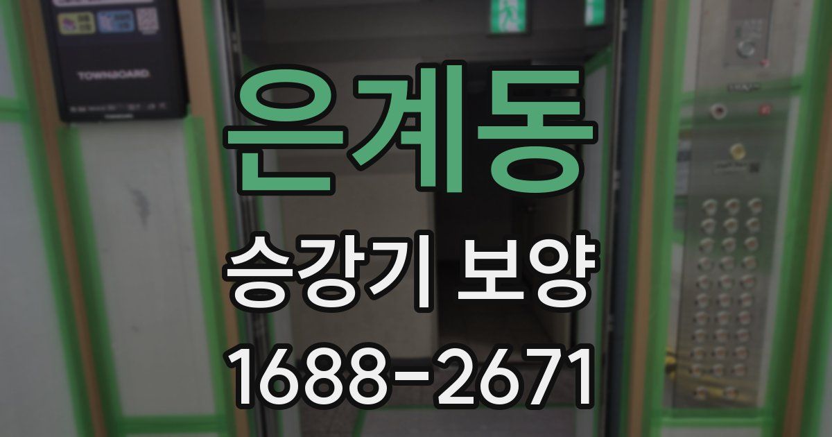은계동 승강기 보양