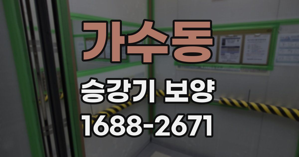 가수동 승강기 보양