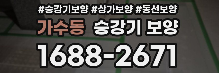 가수동 승강기 보양