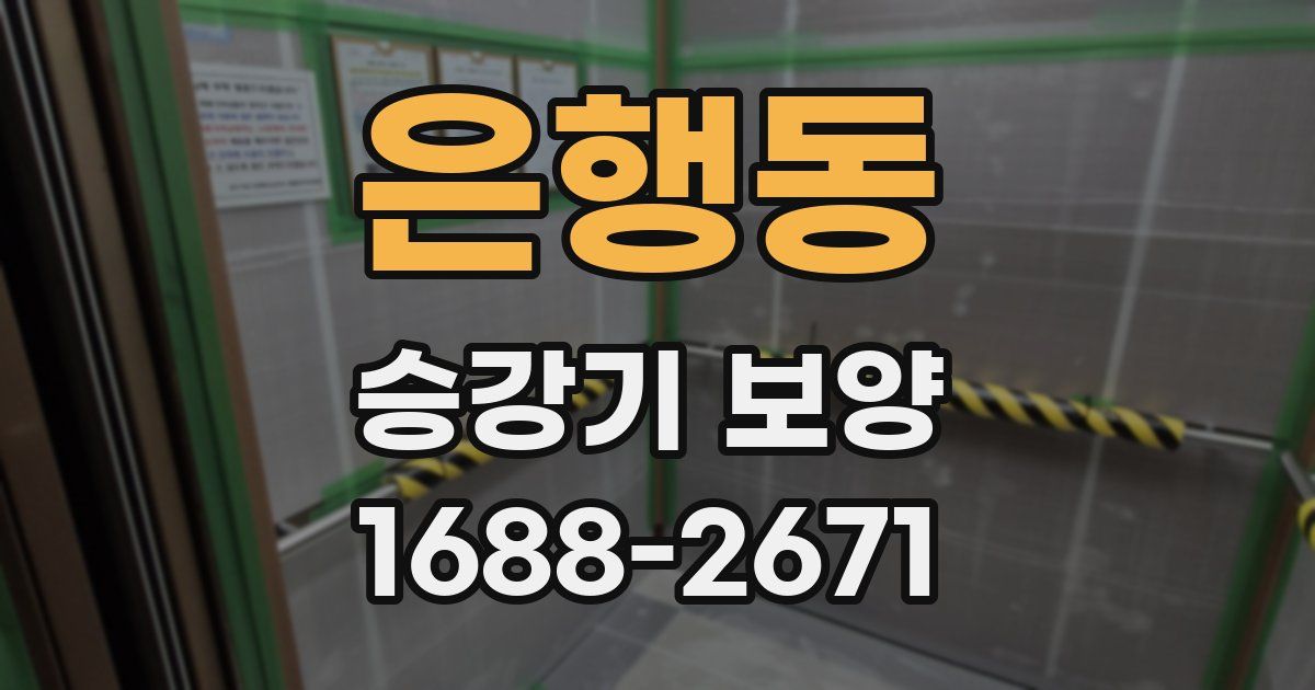 은행동 승강기 보양