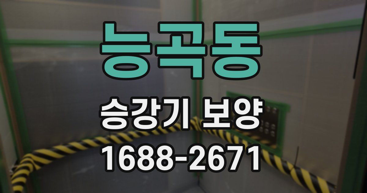 능곡동 승강기 보양