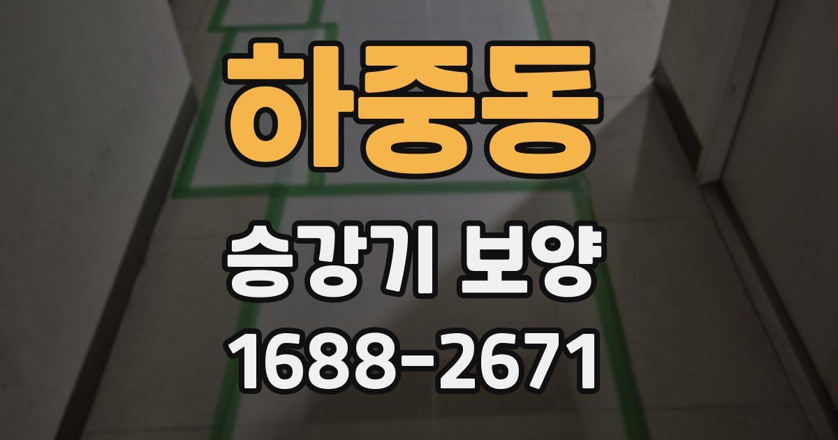 하중동 승강기 보양