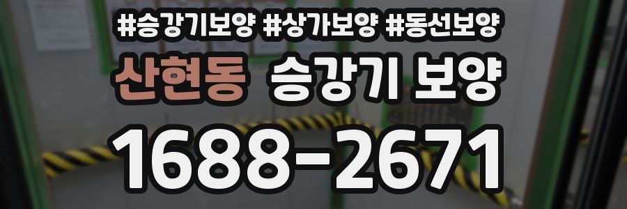 산현동 승강기 보양