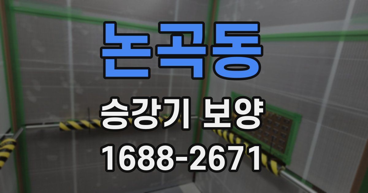 논곡동 승강기 보양