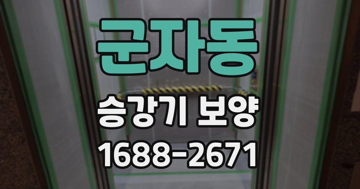 군자동 승강기 보양