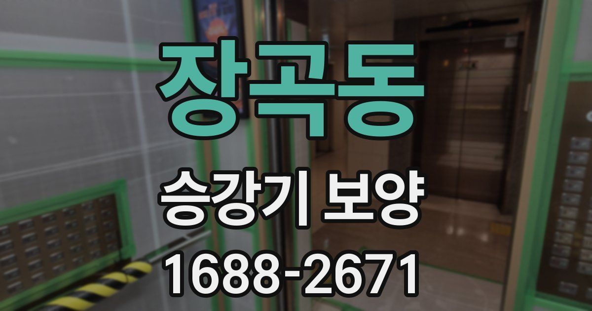 장곡동 승강기 보양