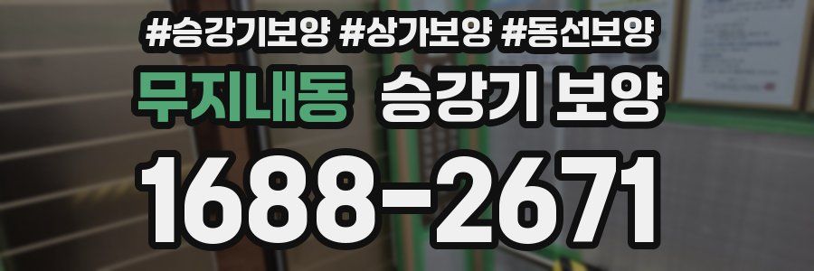 무지내동 승강기 보양
