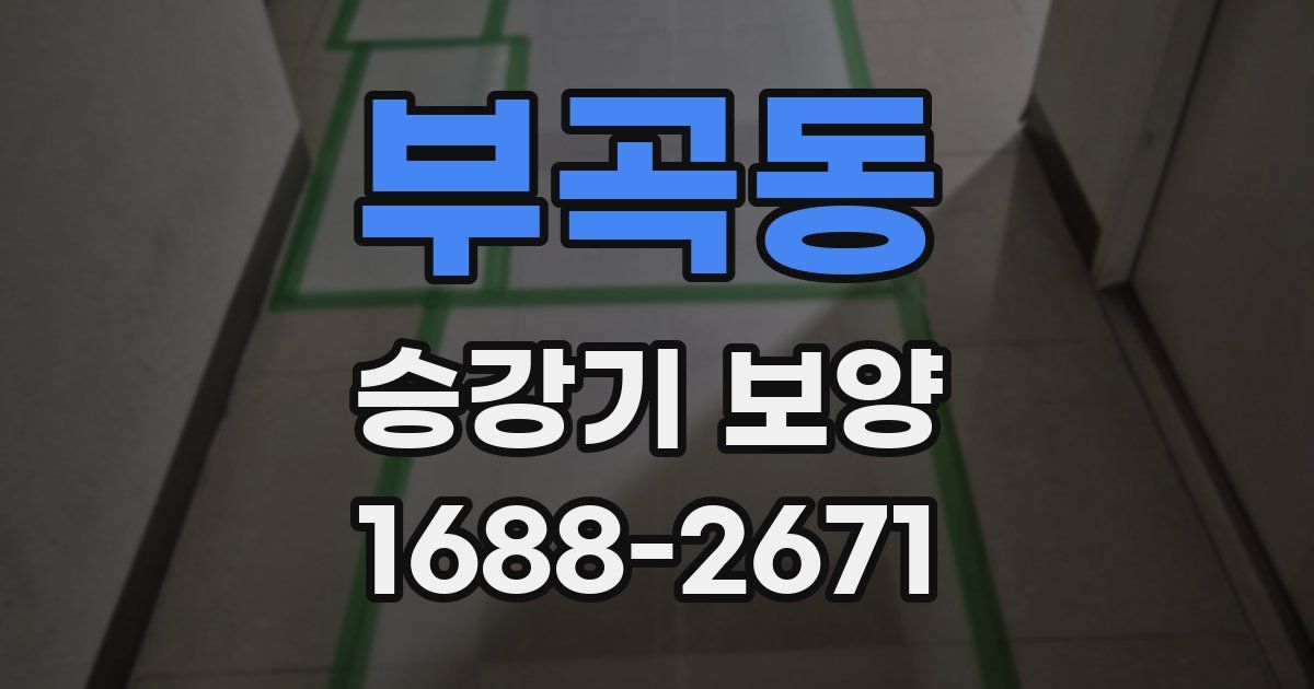 부곡동 승강기 보양