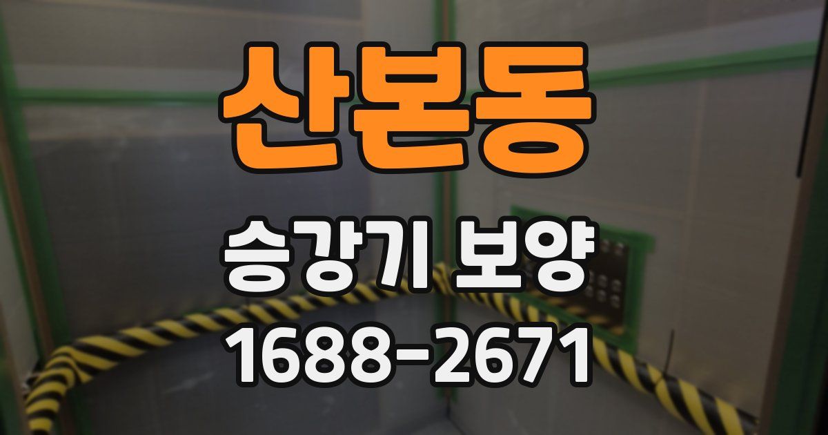 산본동 승강기 보양