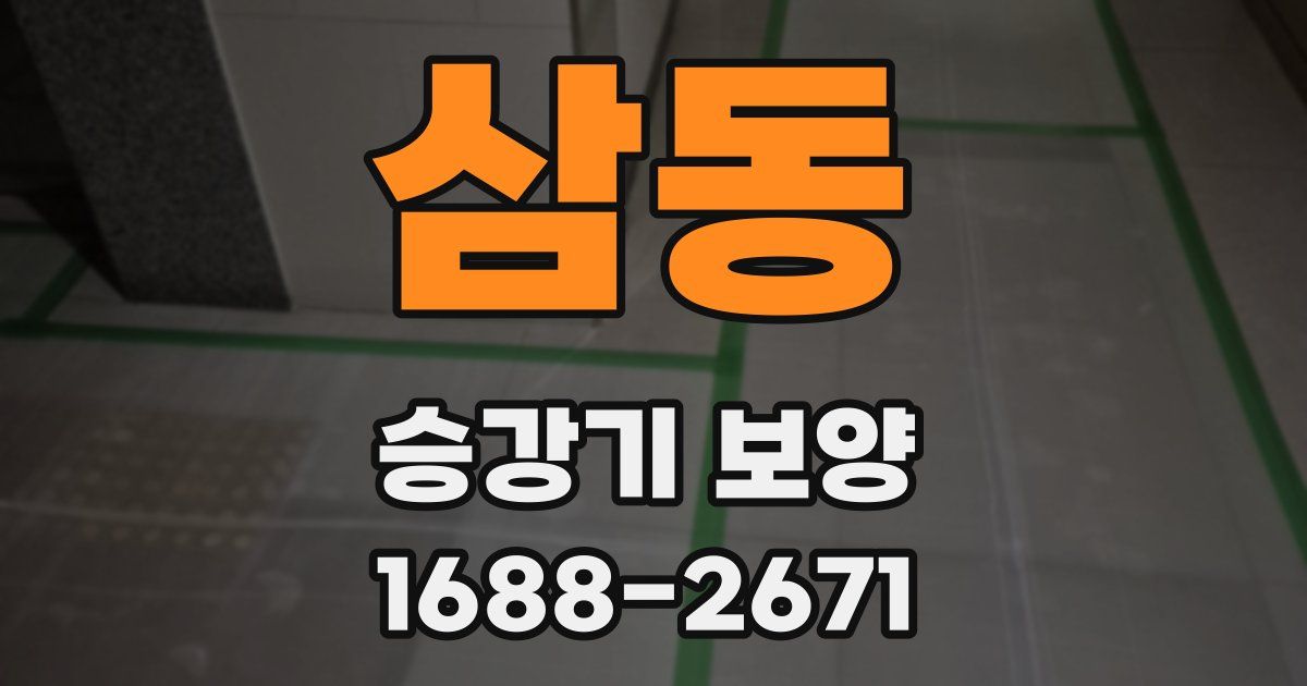 삼동 승강기 보양