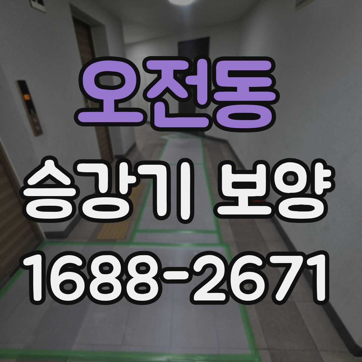 오전동 승강기 보양