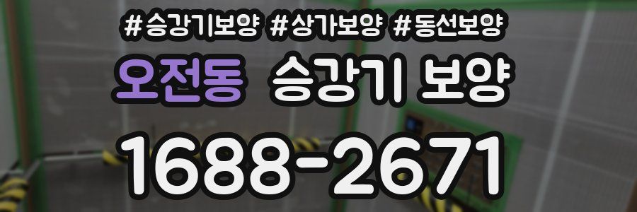 오전동 승강기 보양