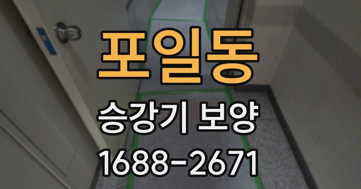 포일동 승강기 보양