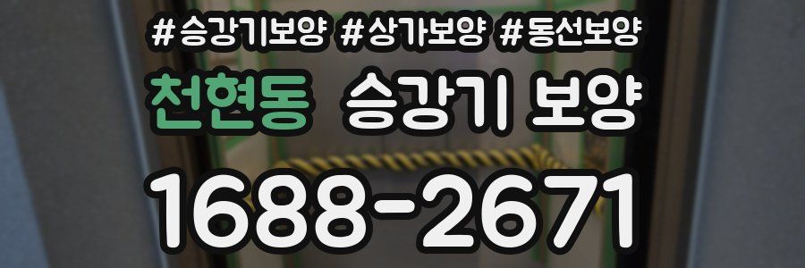천현동 승강기 보양