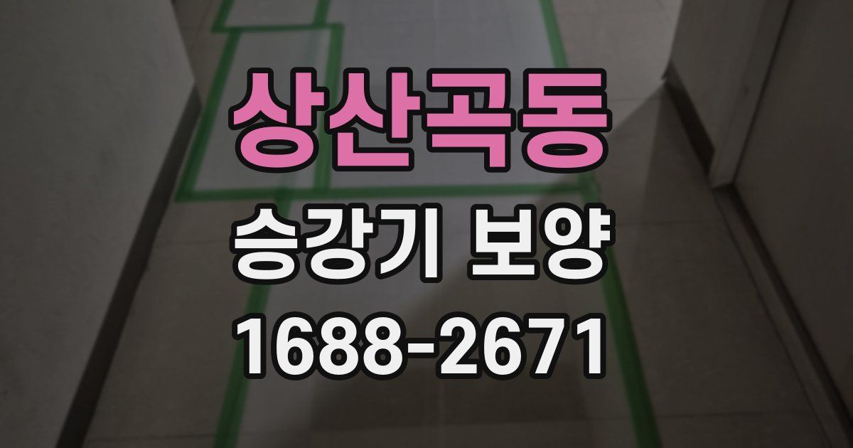 상산곡동 승강기 보양
