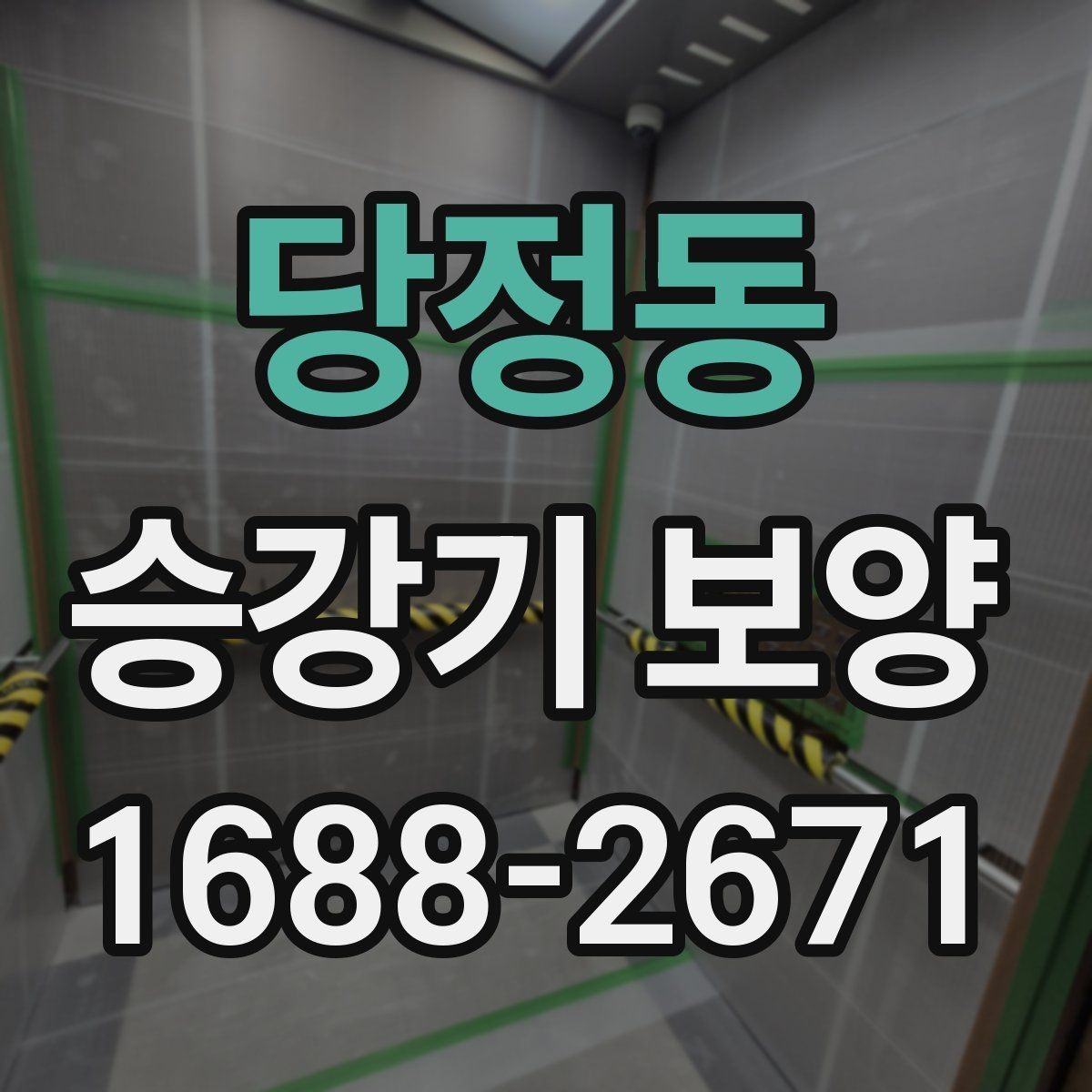 당정동 승강기 보양 작업 시 점검해야 할 세부 항목