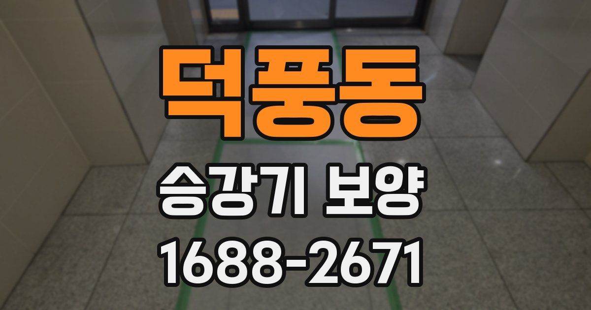 덕풍동 승강기 보양