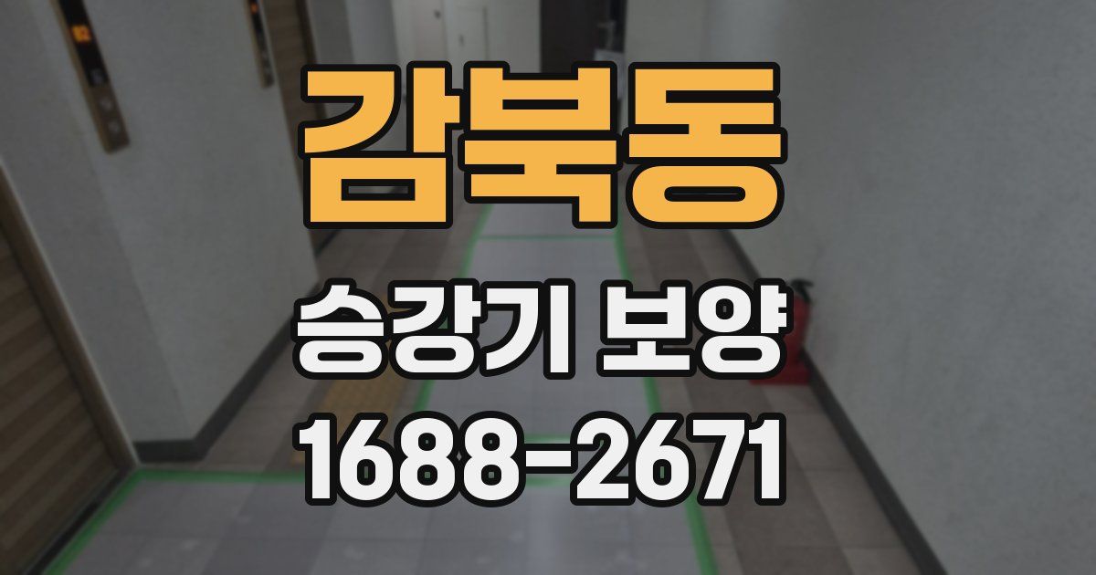 감북동 승강기 보양
