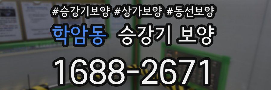 학암동 승강기 보양