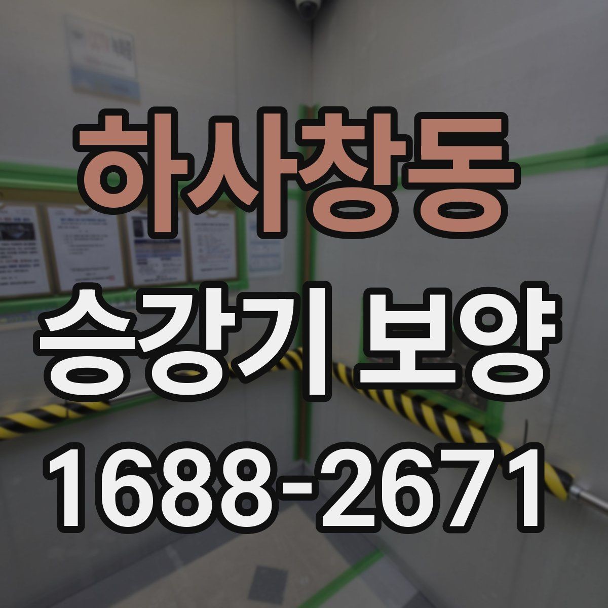 하사창동 승강기 보양 대상과 범위를 정하는 기준