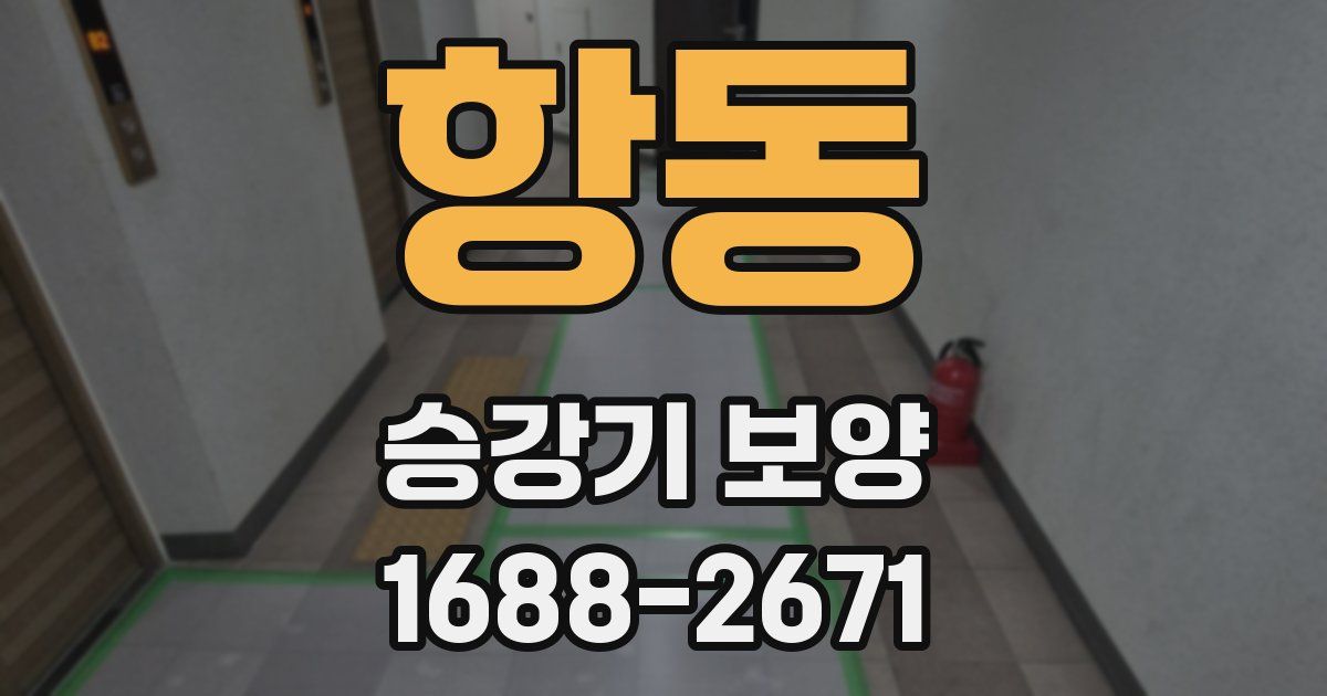 항동 승강기 보양
