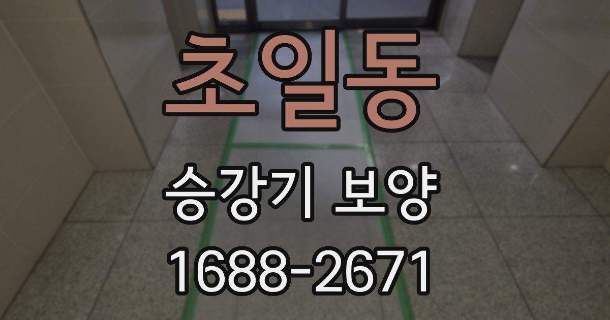 초일동 승강기 보양