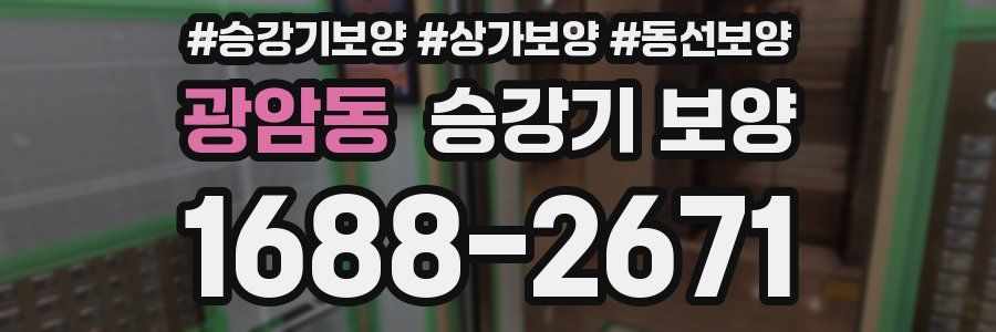 광암동 승강기 보양