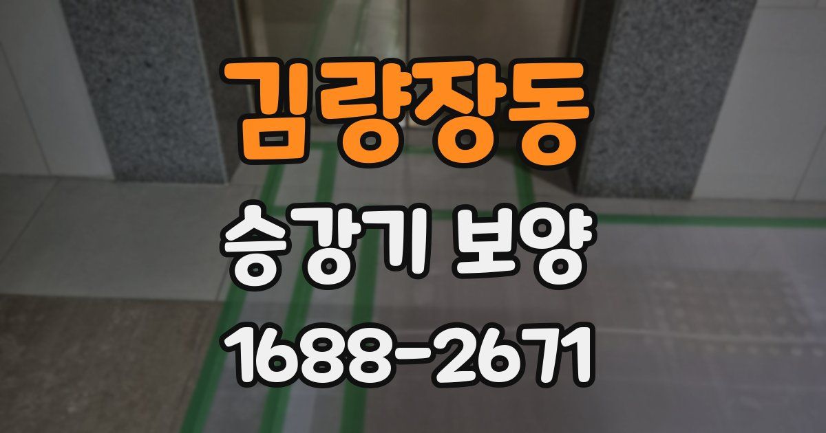김량장동 승강기 보양