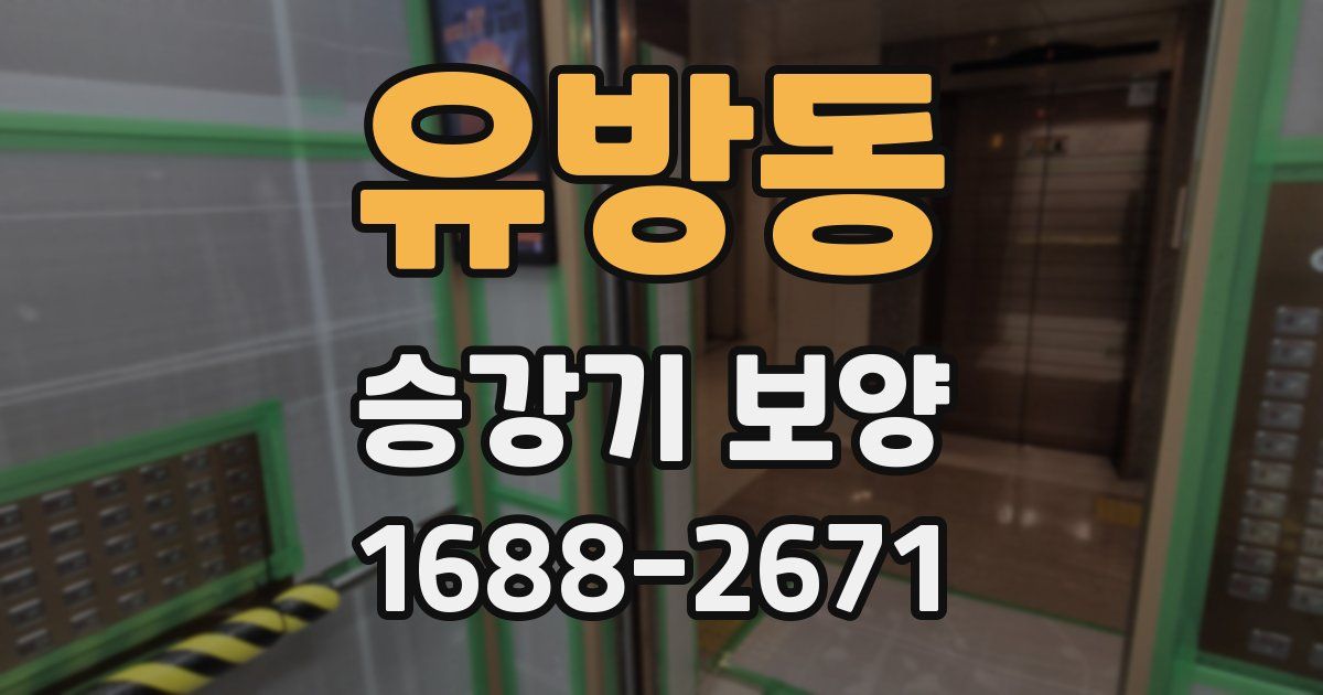 유방동 승강기 보양