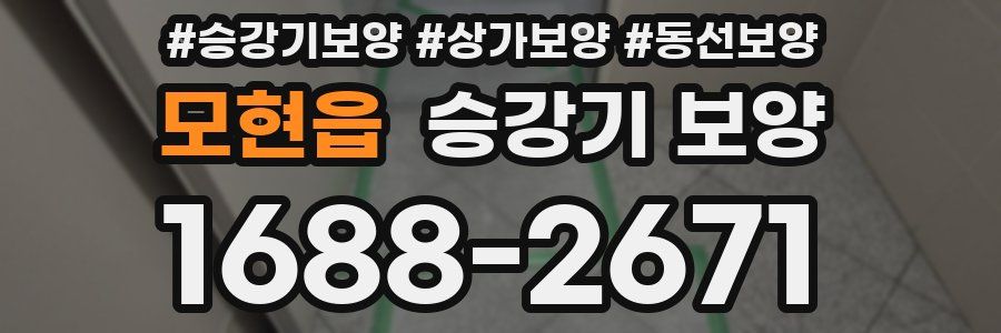 모현읍 승강기 보양