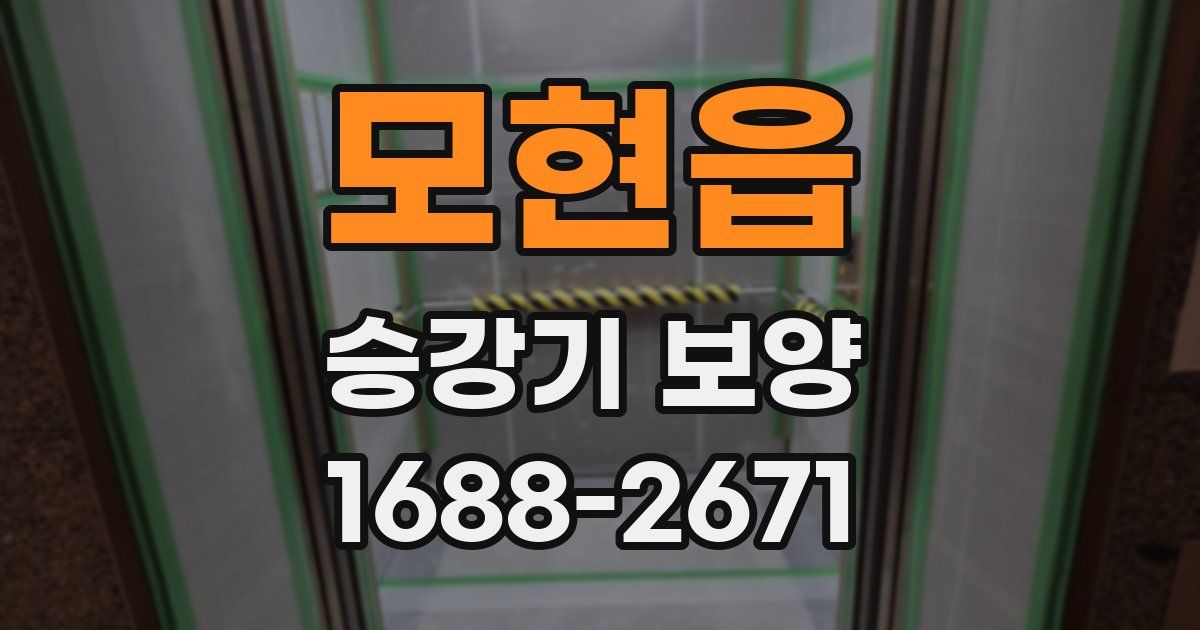 모현읍 승강기 보양