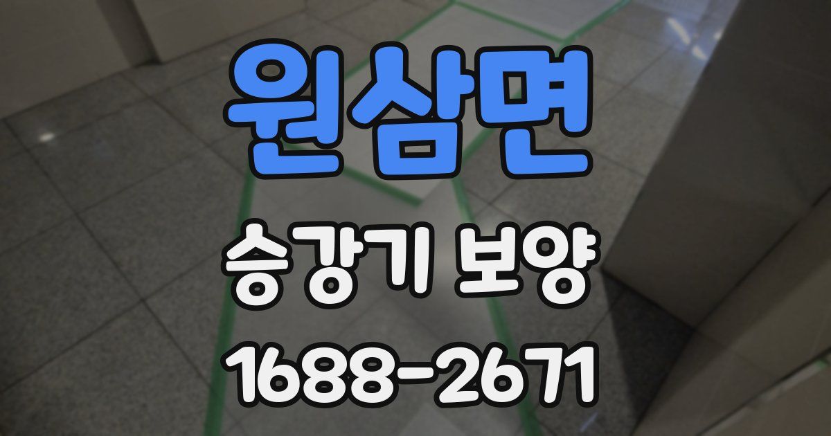 원삼면 승강기 보양
