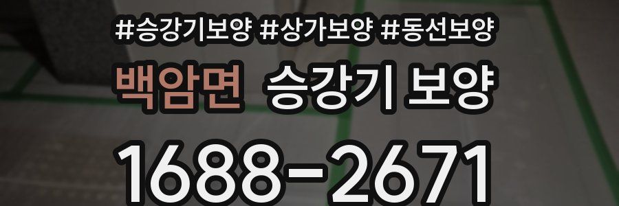 백암면 승강기 보양