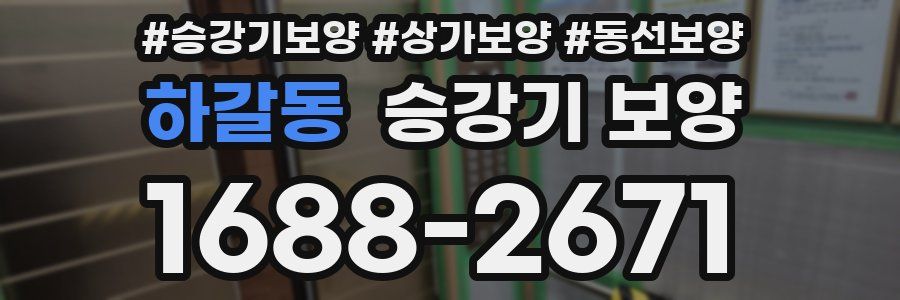 하갈동 승강기 보양