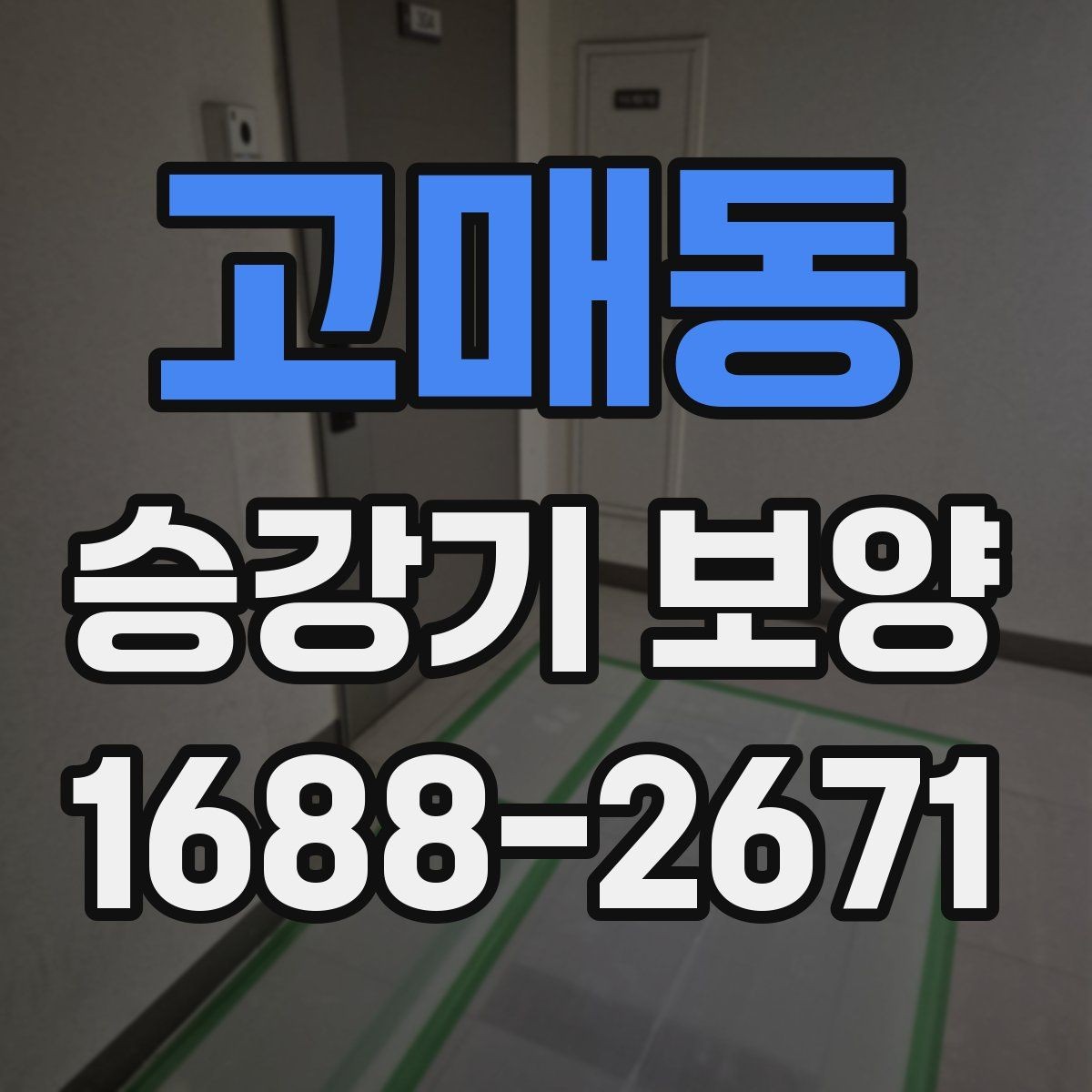 고매동 승강기 보양 시공 전 현장 조사 포인트